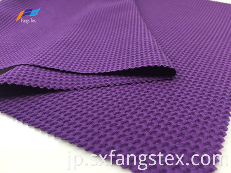 100% Polyester 180D CEY Purple Bubble Jacquard Fabric 2